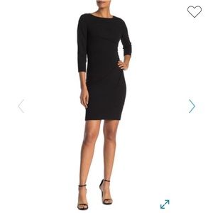 Calvin Klein 3/4 Sleeve Starburst Sheath Dress